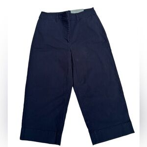 TABLOTS Navy Wide Leg Crop Chino Pants